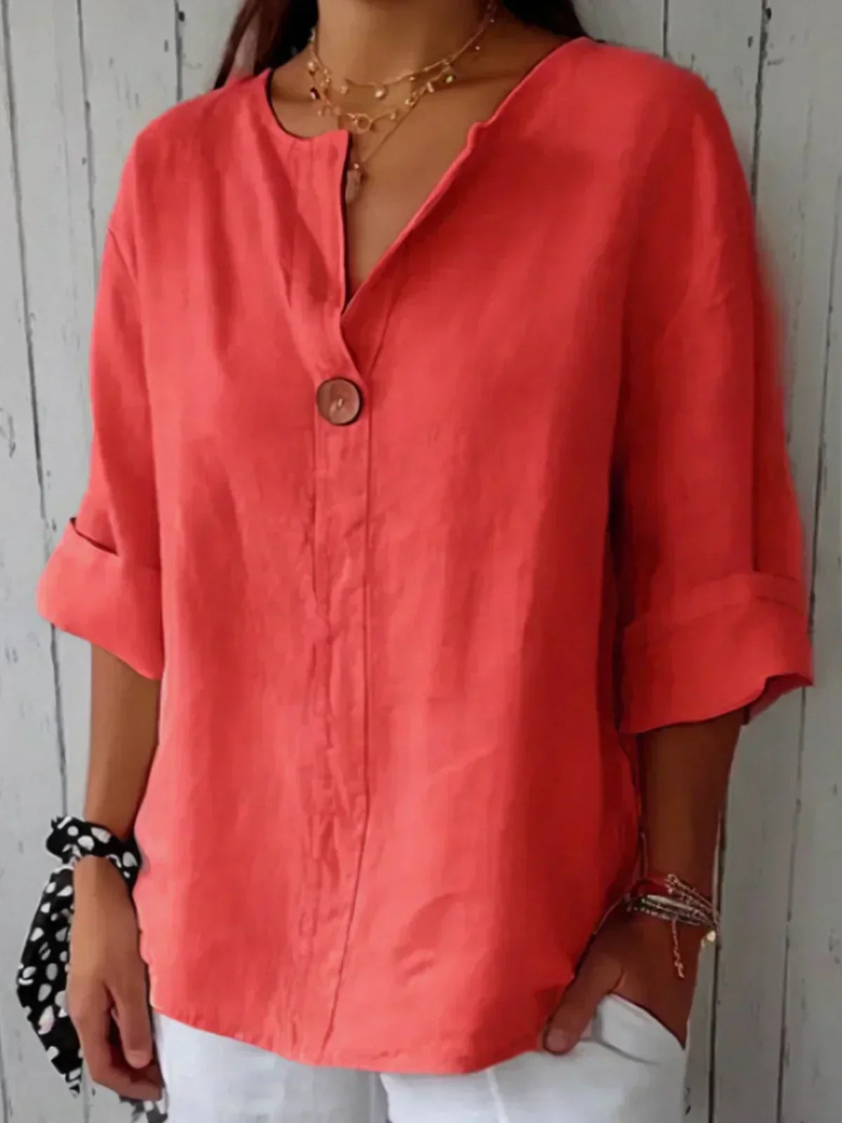 Damska Taliowana Bluzka Casual