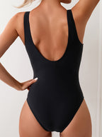 Damen Einteiler-Badeanzug mit elegantem Kontrast