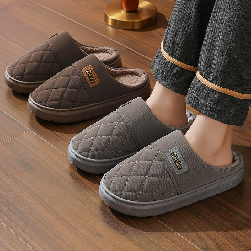 Men's Warm Slippers with Soft Lining for Home Use