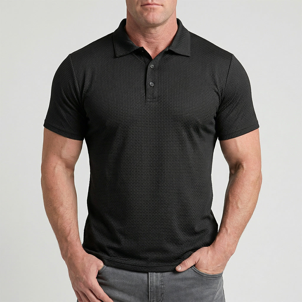 Męski T‑shirt z Mesh‑Detalami i Oddychającą Konstrukcją