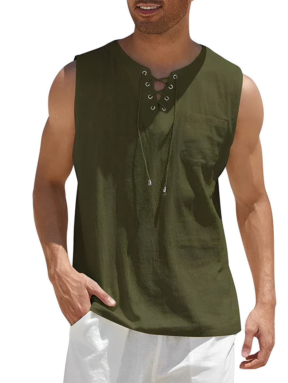 Męska Letnia Tank Top o Lekkiej Konstrukcji