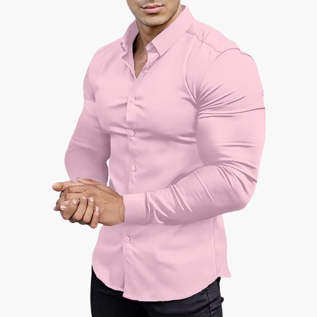 Męska Koszula Slim‑Fit z Eleganckim Wykończeniem