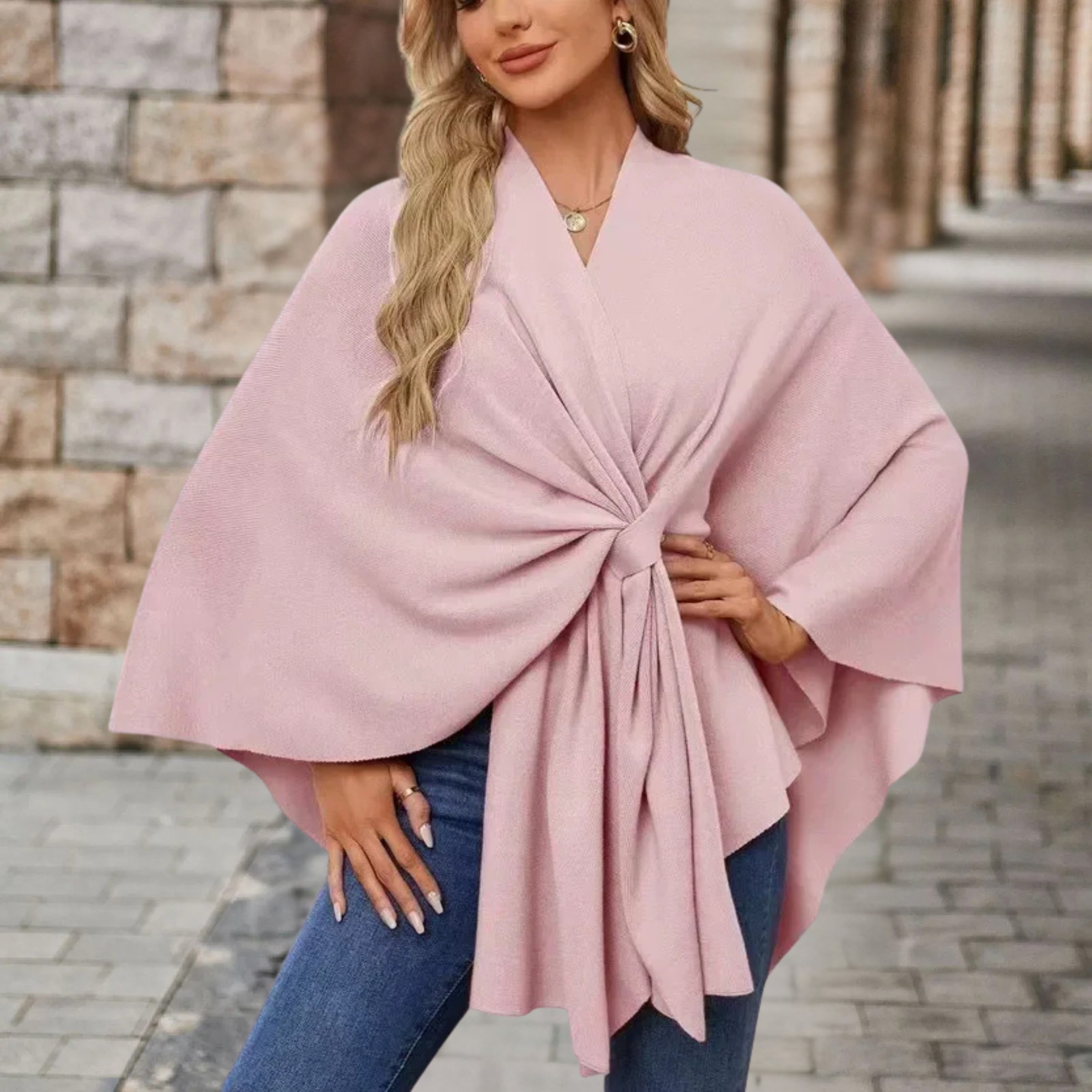 Damen Top mit Drapierung und lockerem Schnitt