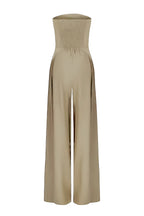 Elegancki Damski Kombinezon Strapless z Efektem Gorsetu