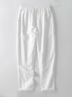 Stilvolles Herren-Set mit Stehkragenhemd und bequemen Hosen