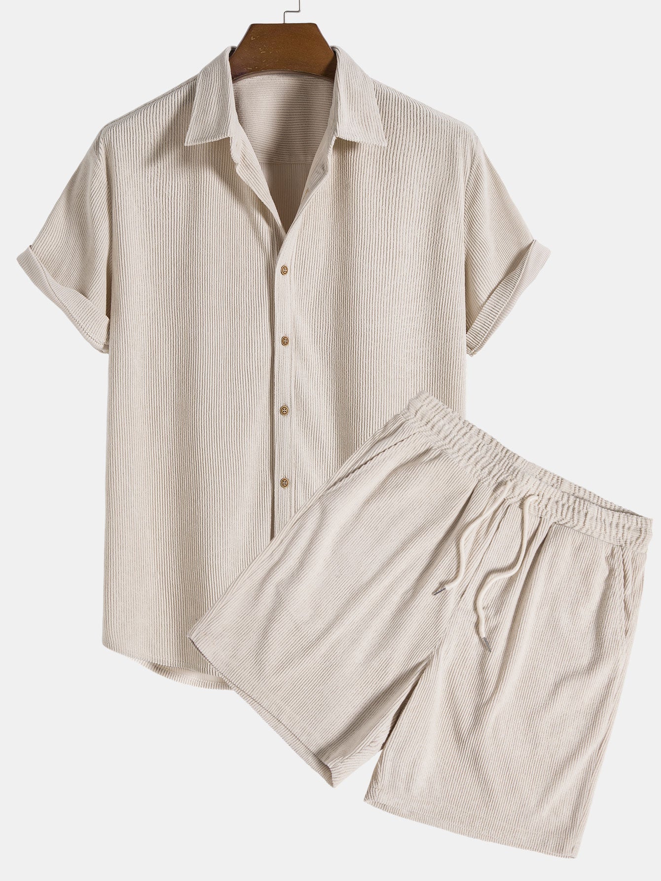 Men's Two-piece Set in Soft Corduroy