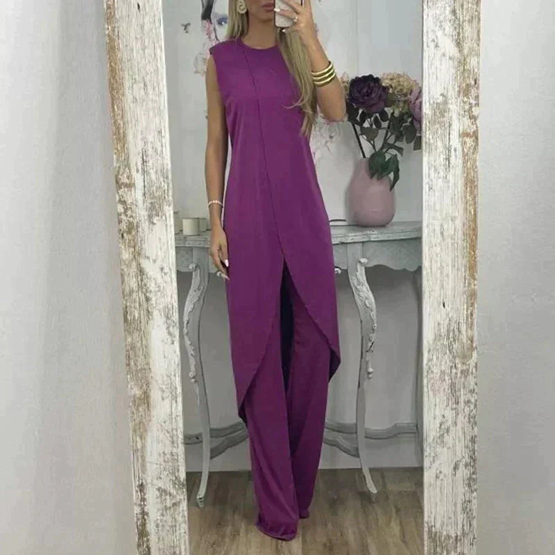 Damski Dwuczęściowy Zestaw o Eleganckim Kroju