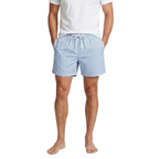 Herren Strandshorts mit vertikalen Streifen, elastischem Bund und lockerem Schnitt