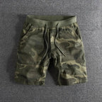 Taktyczne Szorty z Elastycznym Pasem i Wzorem Camo