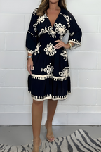 Damska Letnia Sukienka Boho o Zwiewnej, Eleganckiej Linii