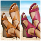 Damen Sandalen mit Keilabsatz und weichem, atmungsaktivem Obermaterial