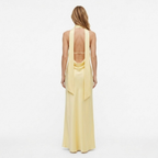 Damen Maxikleid mit tiefem Ausschnitt und Empire-Taille