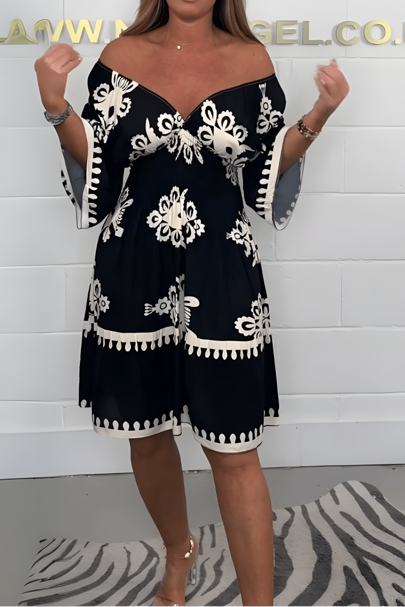 Damska Letnia Sukienka Boho o Zwiewnej, Eleganckiej Linii