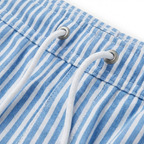 Herren Strandshorts mit vertikalen Streifen, elastischem Bund und lockerem Schnitt