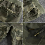 Taktyczne Szorty z Elastycznym Pasem i Wzorem Camo