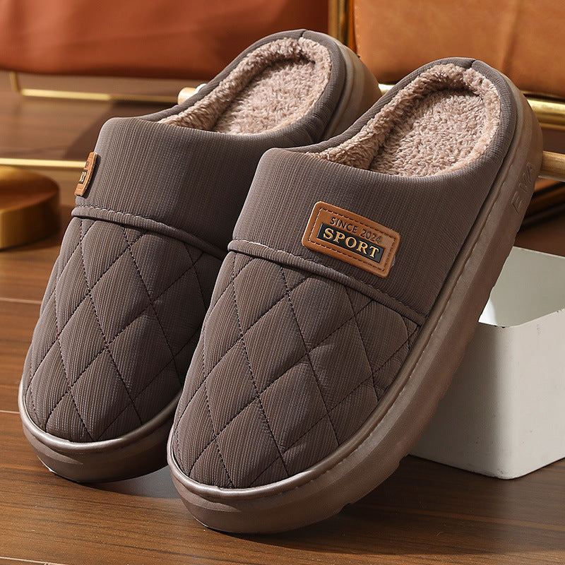 Men's Warm Slippers with Soft Lining for Home Use