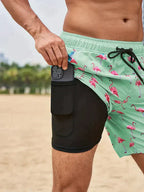 Herren Badeshorts mit sicherem Sitz