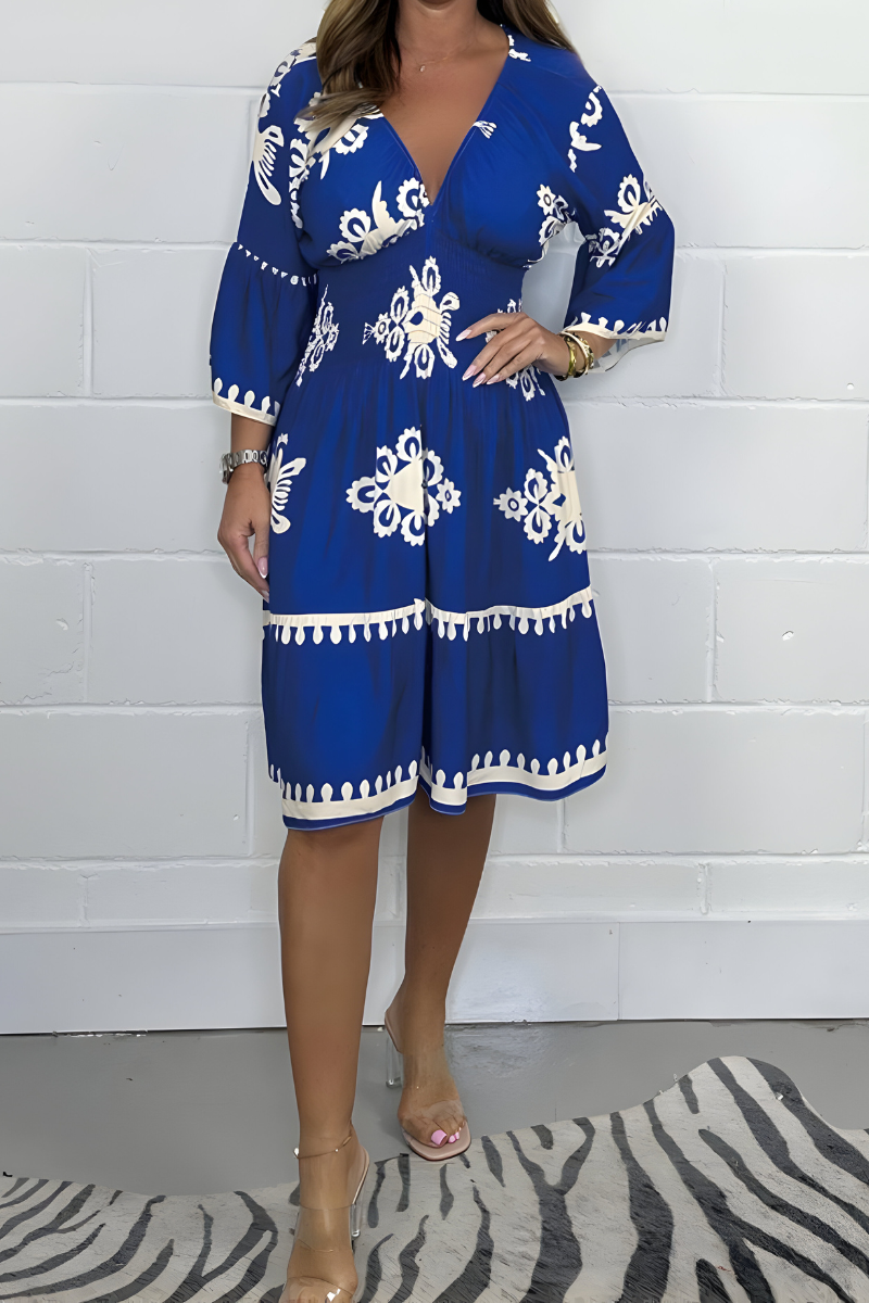 Damska Letnia Sukienka Boho o Zwiewnej, Eleganckiej Linii
