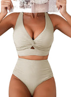 Women's Shaping Bikini with Exposed Waist and Stable, Comfortable Fit