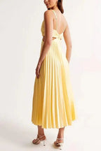 Damen Midikleid, plissiert, elegant, luftig für besondere Anlässe