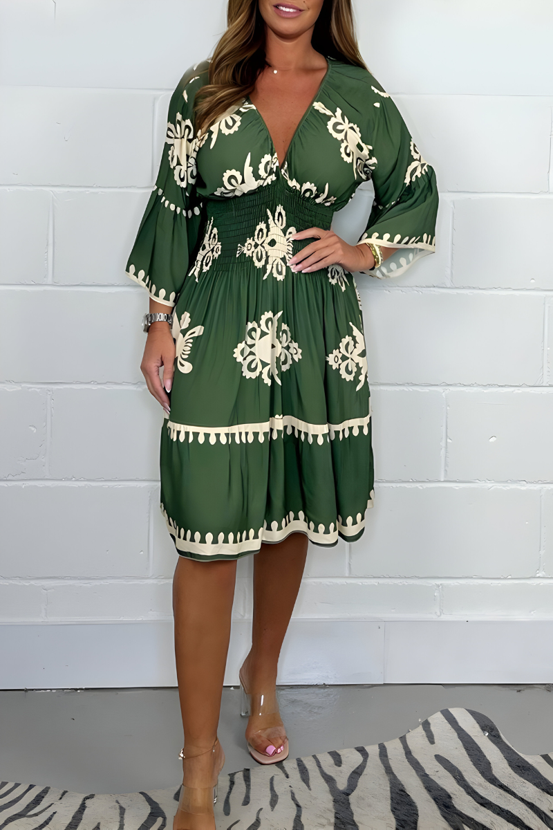 Damska Letnia Sukienka Boho o Zwiewnej, Eleganckiej Linii