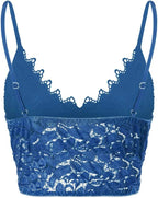 Damen Mesh Top mit Verstellbaren Trägern und V‑Ausschnitt