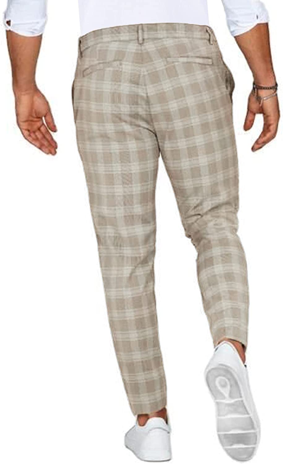 Męskie Chinosy Slim Fit z Ruit‑Wzorem