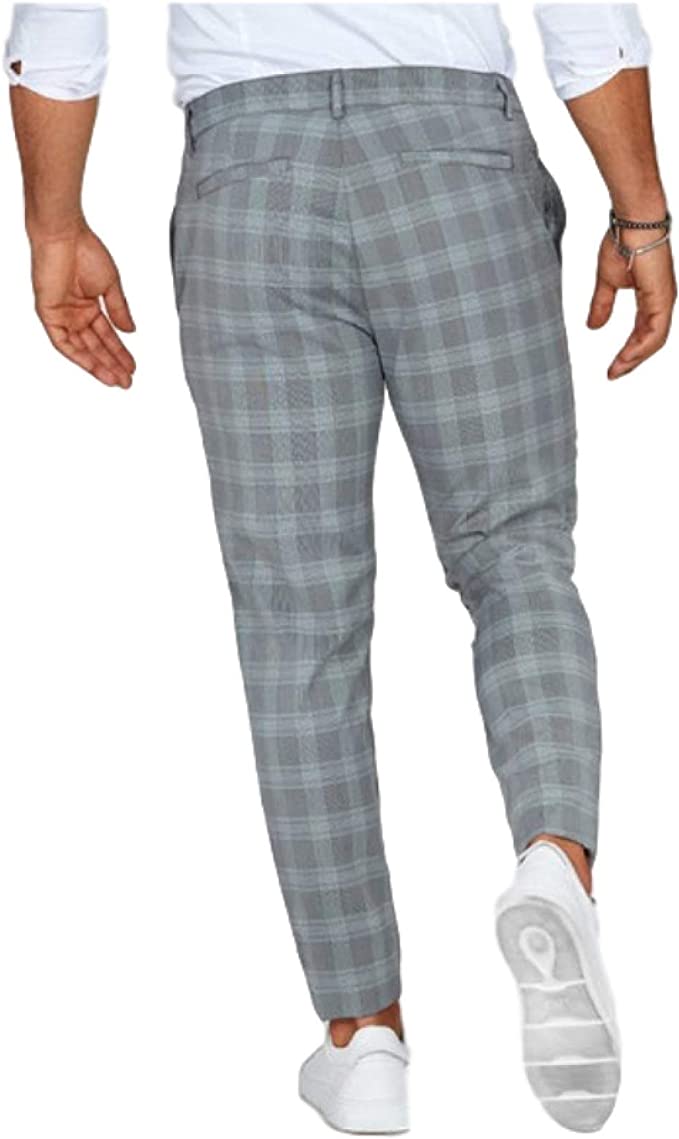 Męskie Chinosy Slim Fit z Ruit‑Wzorem