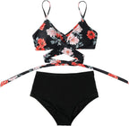 Damen Bikini Set High‑Waist mit Komfortabler, Figurformender Linie