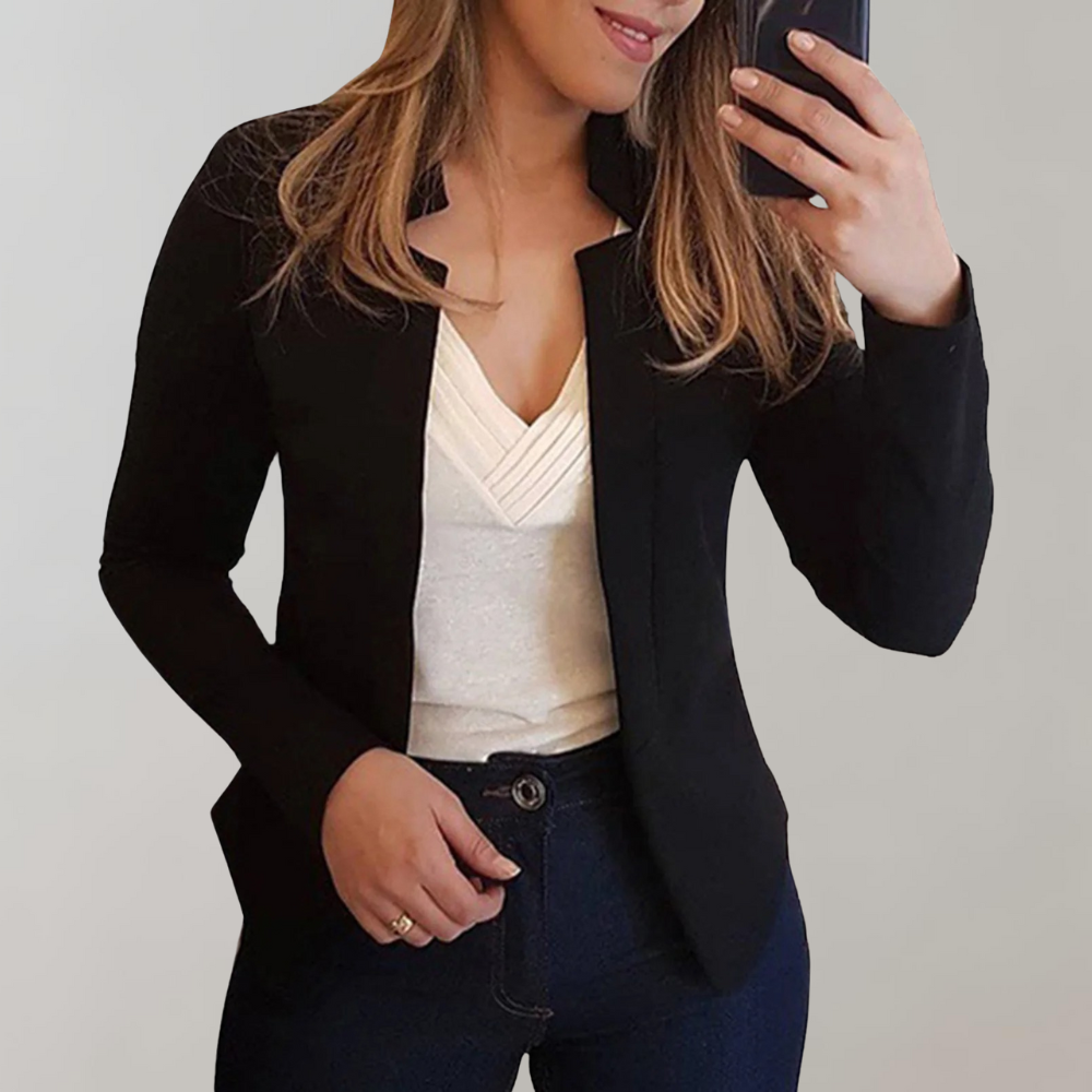 Damski Blazer o Luźnym Kroju i Eleganckiej Linii
