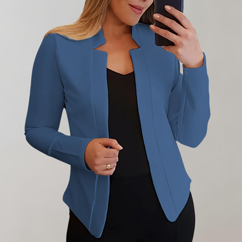 Damski Blazer o Luźnym Kroju i Eleganckiej Linii