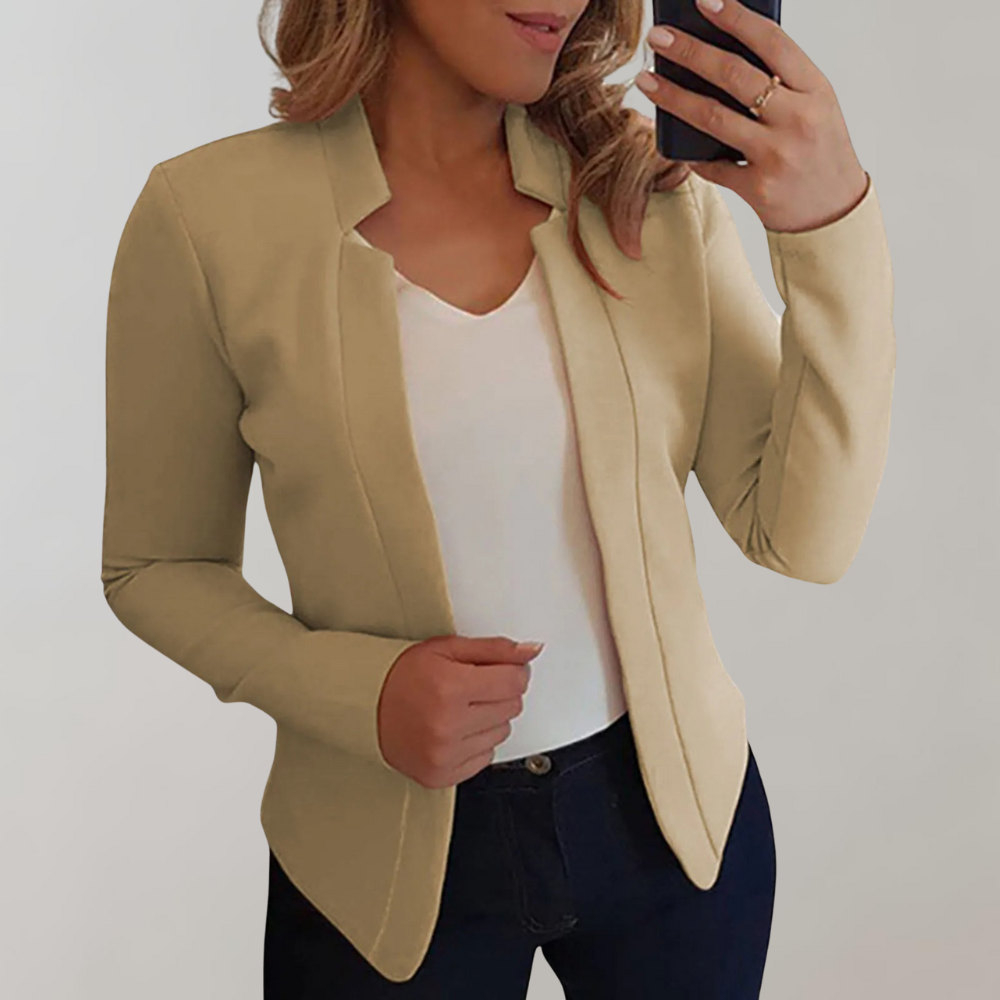 Damski Blazer o Luźnym Kroju i Eleganckiej Linii