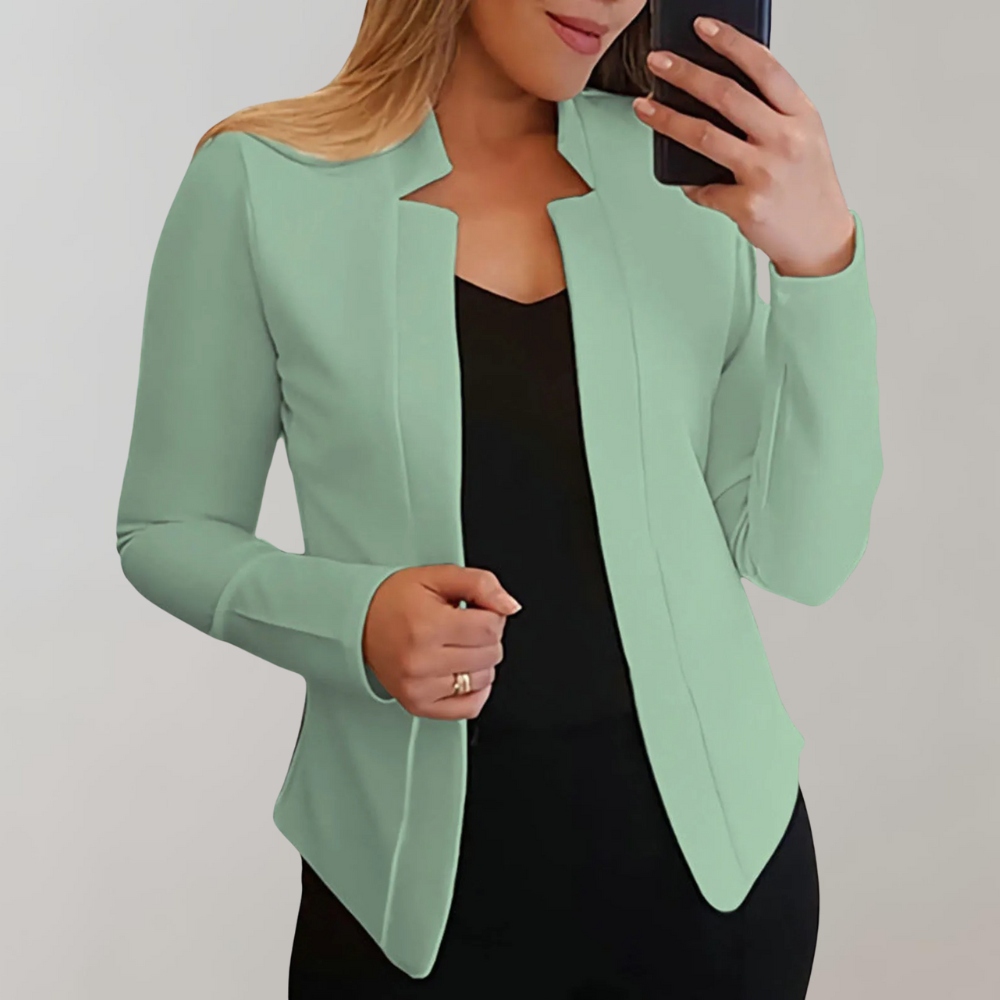 Damski Blazer o Luźnym Kroju i Eleganckiej Linii