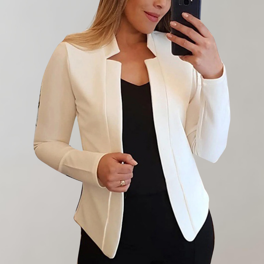 Damski Blazer o Luźnym Kroju i Eleganckiej Linii