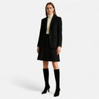 Damen hohe Stiefel mit elegantem Absatz