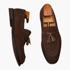 Herren Loafers mit Wildleder-Obermaterial und Quasten-Detail