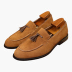 Herren Loafers mit Wildleder-Obermaterial und Quasten-Detail