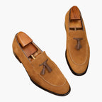 Herren Loafers mit Wildleder-Obermaterial und Quasten-Detail