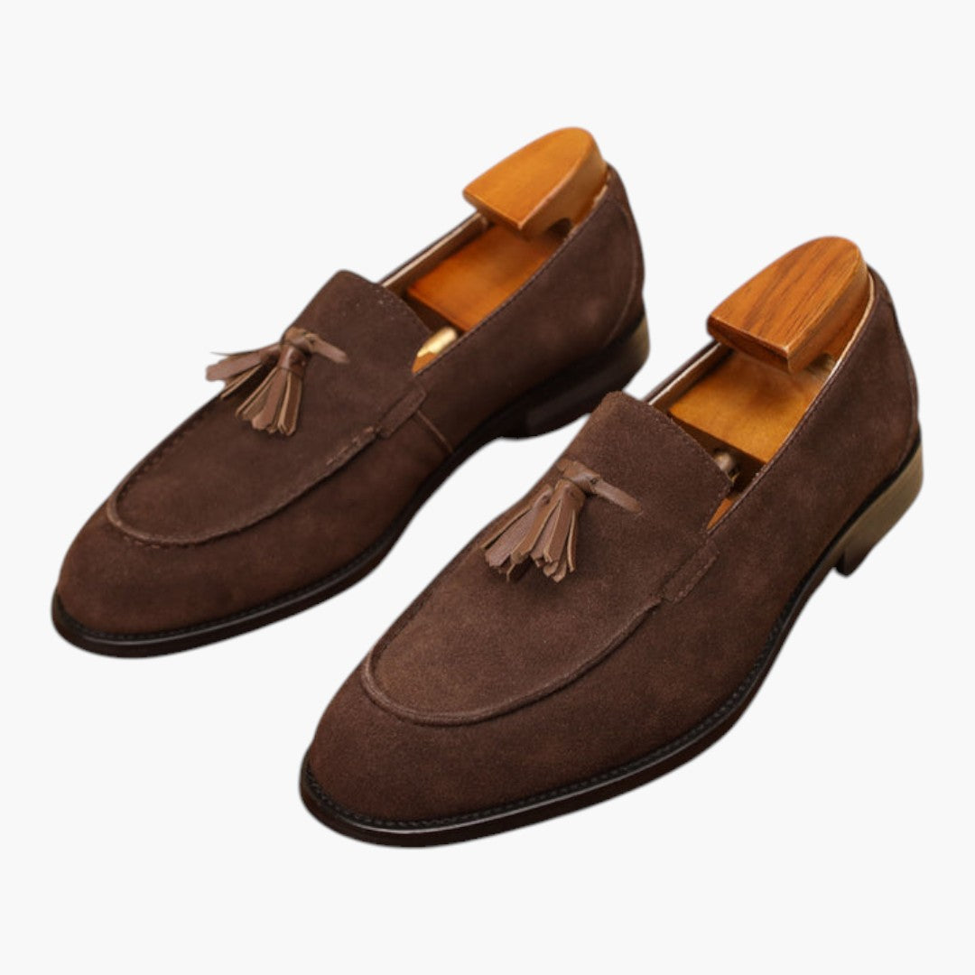 Herren Loafers mit Wildleder-Obermaterial und Quasten-Detail