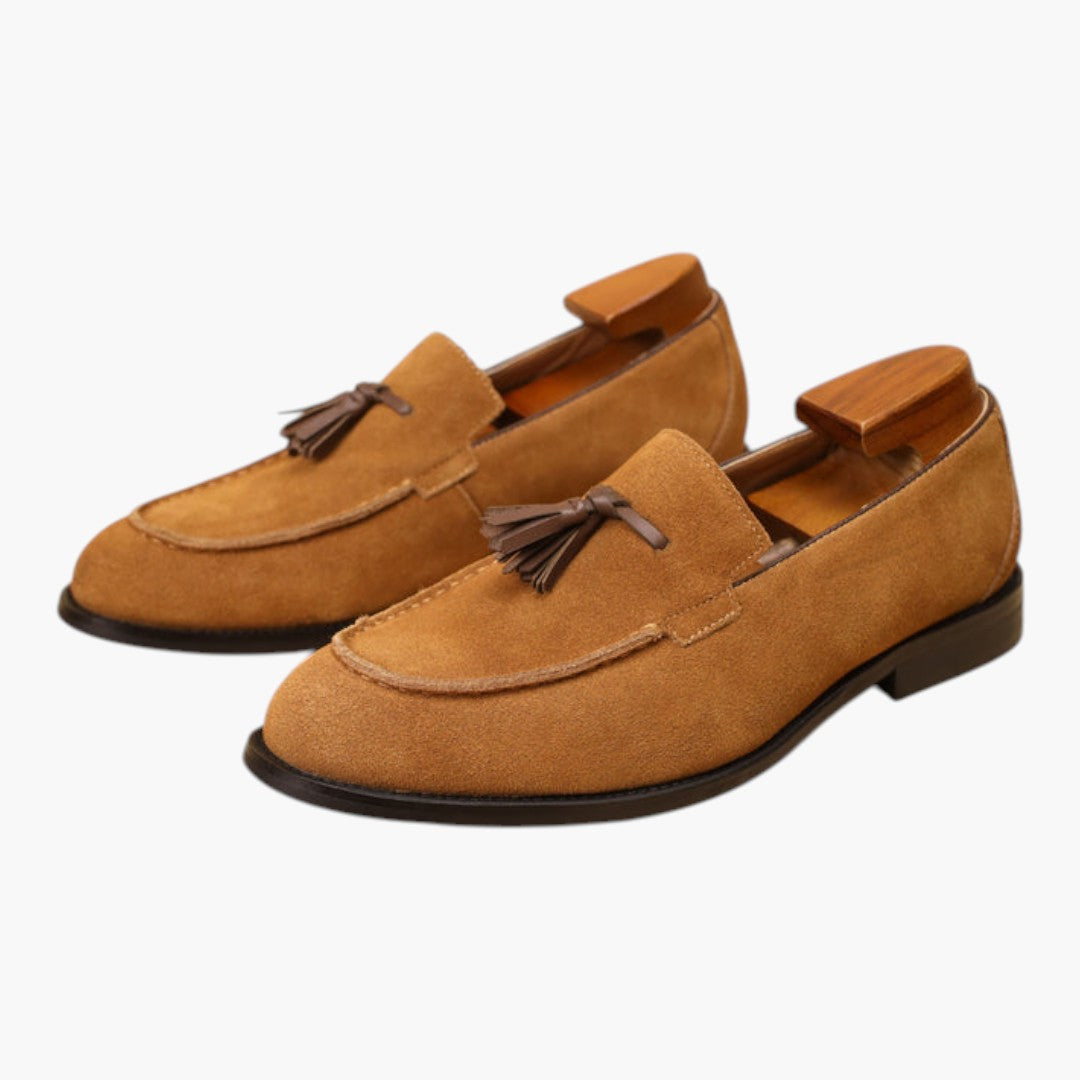 Herren Loafers mit Wildleder-Obermaterial und Quasten-Detail