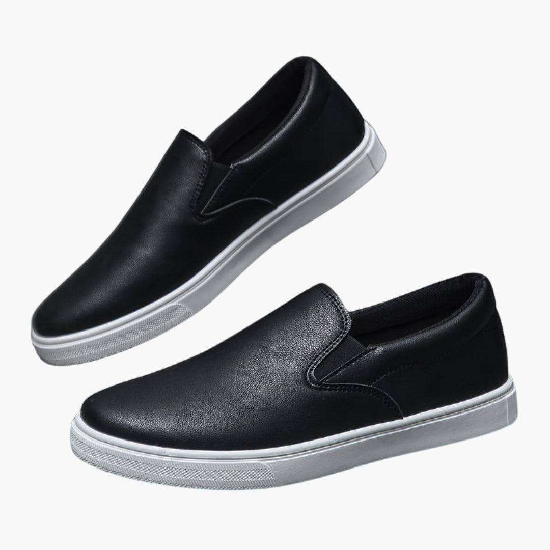 Herren Slip-On Schuhe mit PU-Obermaterial und PVC-Sohle
