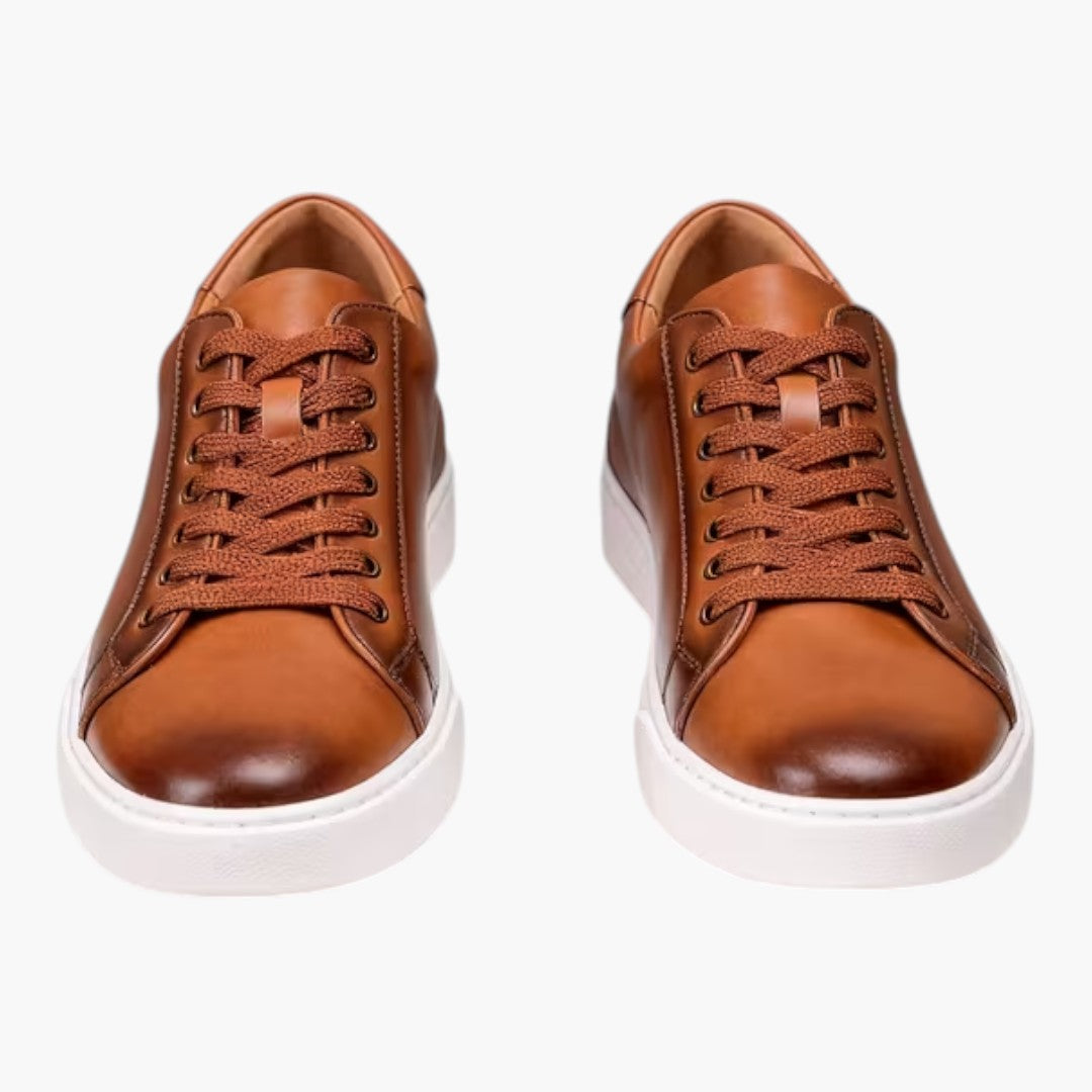 Herren Schnür-Sneaker mit rundem Zehenbereich und Gummisohle
