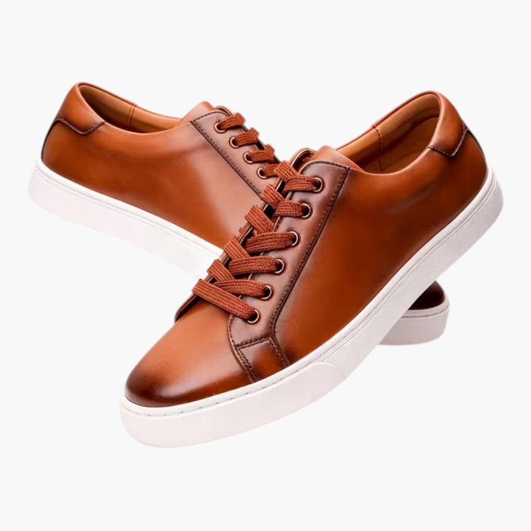 Herren Schnür-Sneaker mit rundem Zehenbereich und Gummisohle