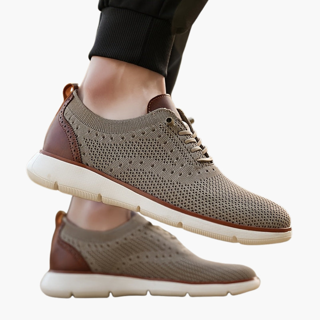 Men's Slip-On Sports Shoes with Round Toe and Rubber Sole
