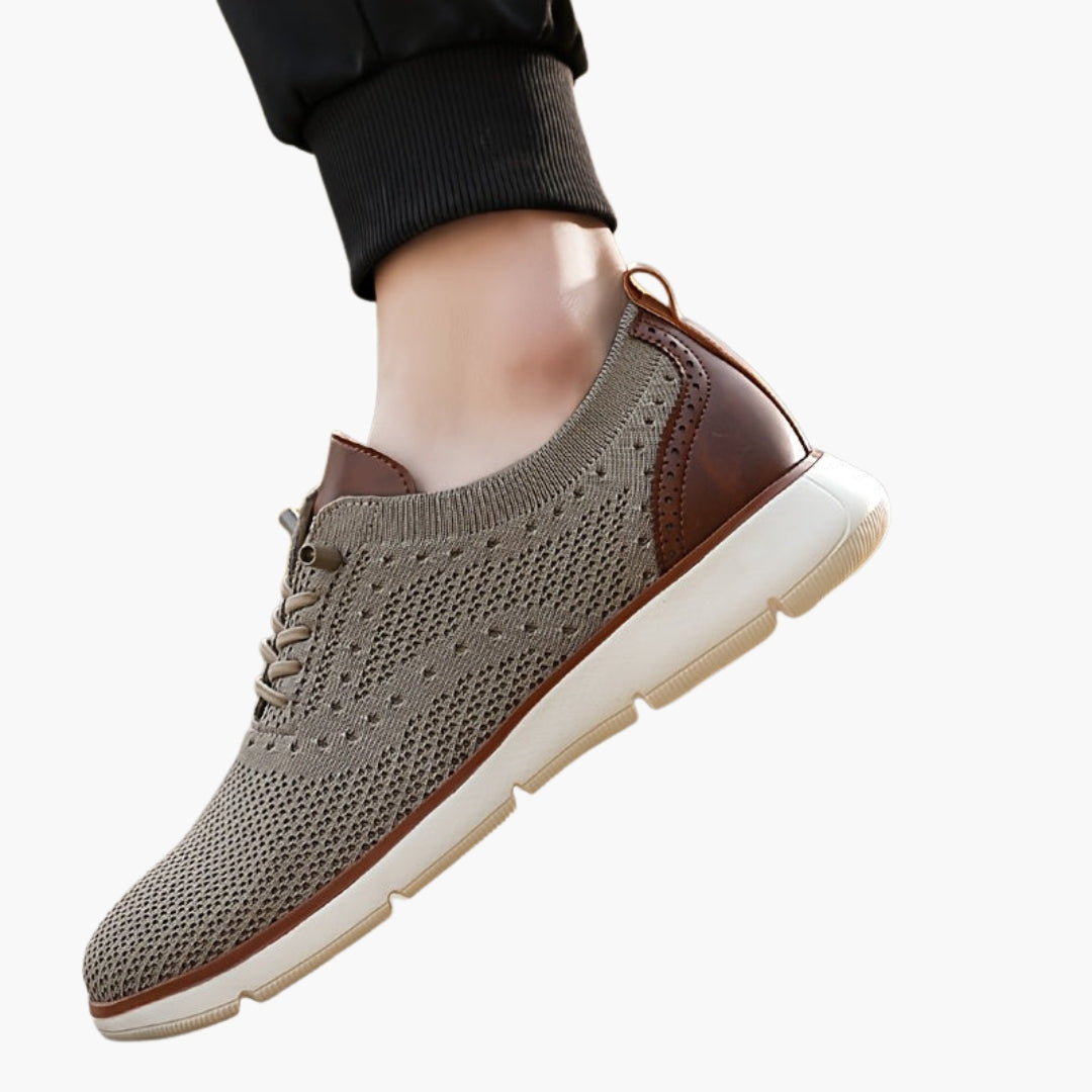 Men's Slip-On Sports Shoes with Round Toe and Rubber Sole