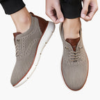 Men's Slip-On Sports Shoes with Round Toe and Rubber Sole