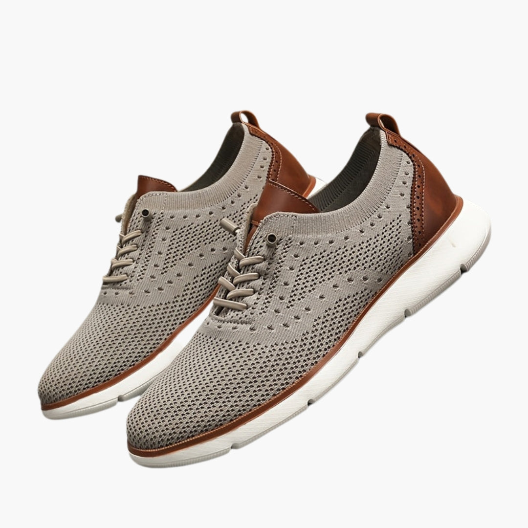 Men's Slip-On Sports Shoes with Round Toe and Rubber Sole