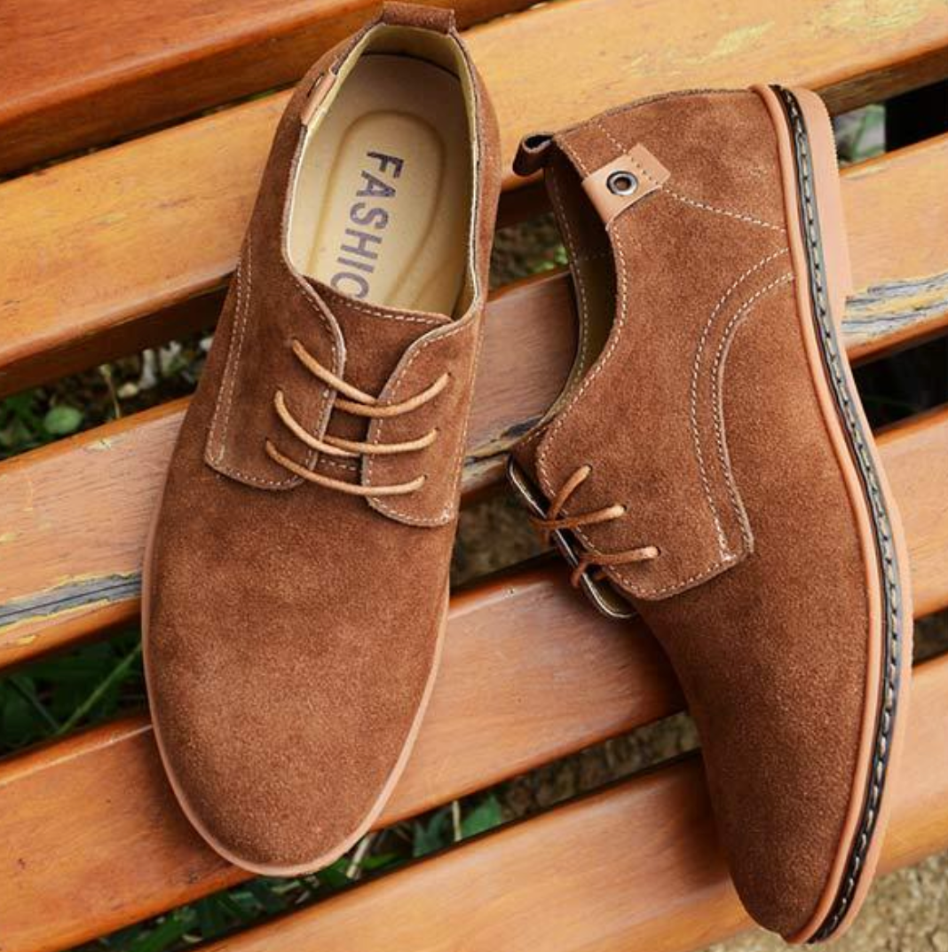 Męskie Eleganckie Buty z Miękką Wkładką i Klasyczną Linią