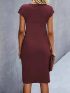Damen Midi Kleid mit klassischem Schnitt