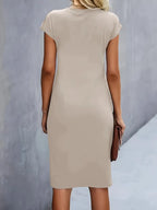 Damen Midi Kleid mit klassischem Schnitt